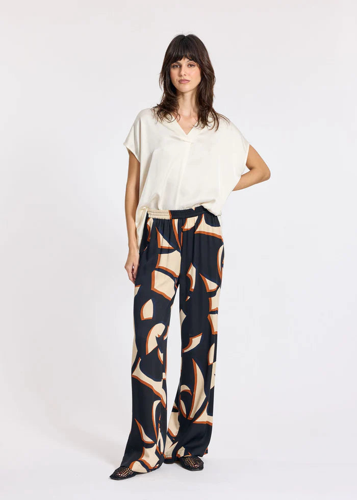 BLOUSE COL V TICKY By LAUREN VIDAL