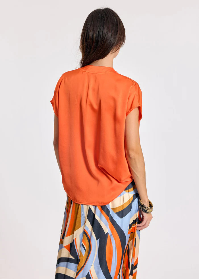 BLOUSE COL V TICKY By LAUREN VIDAL