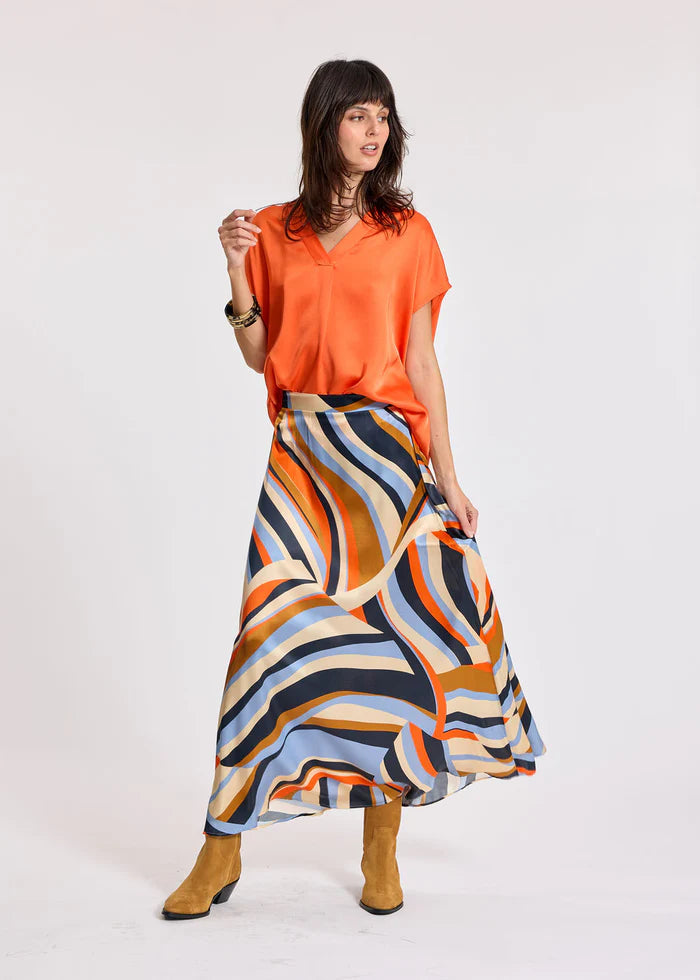 BLOUSE COL V TICKY By LAUREN VIDAL