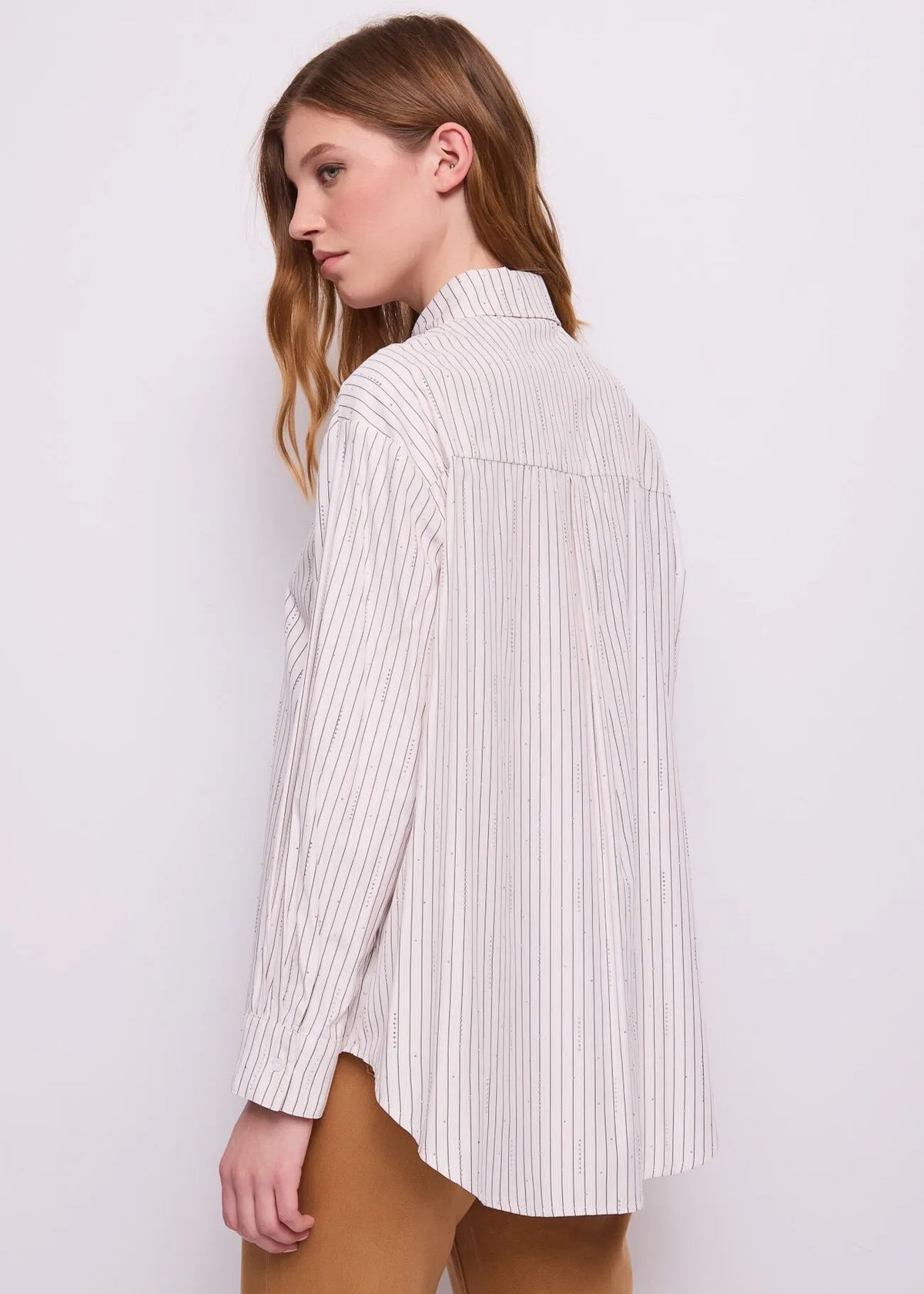 CHEMISE STRASS ET RAYURE BD45002 By GAUDI