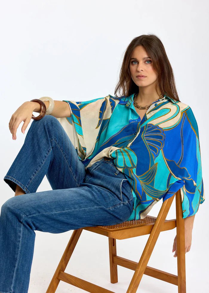 BLOUSE MOTIF TURKIS By LAUREN VIDAL