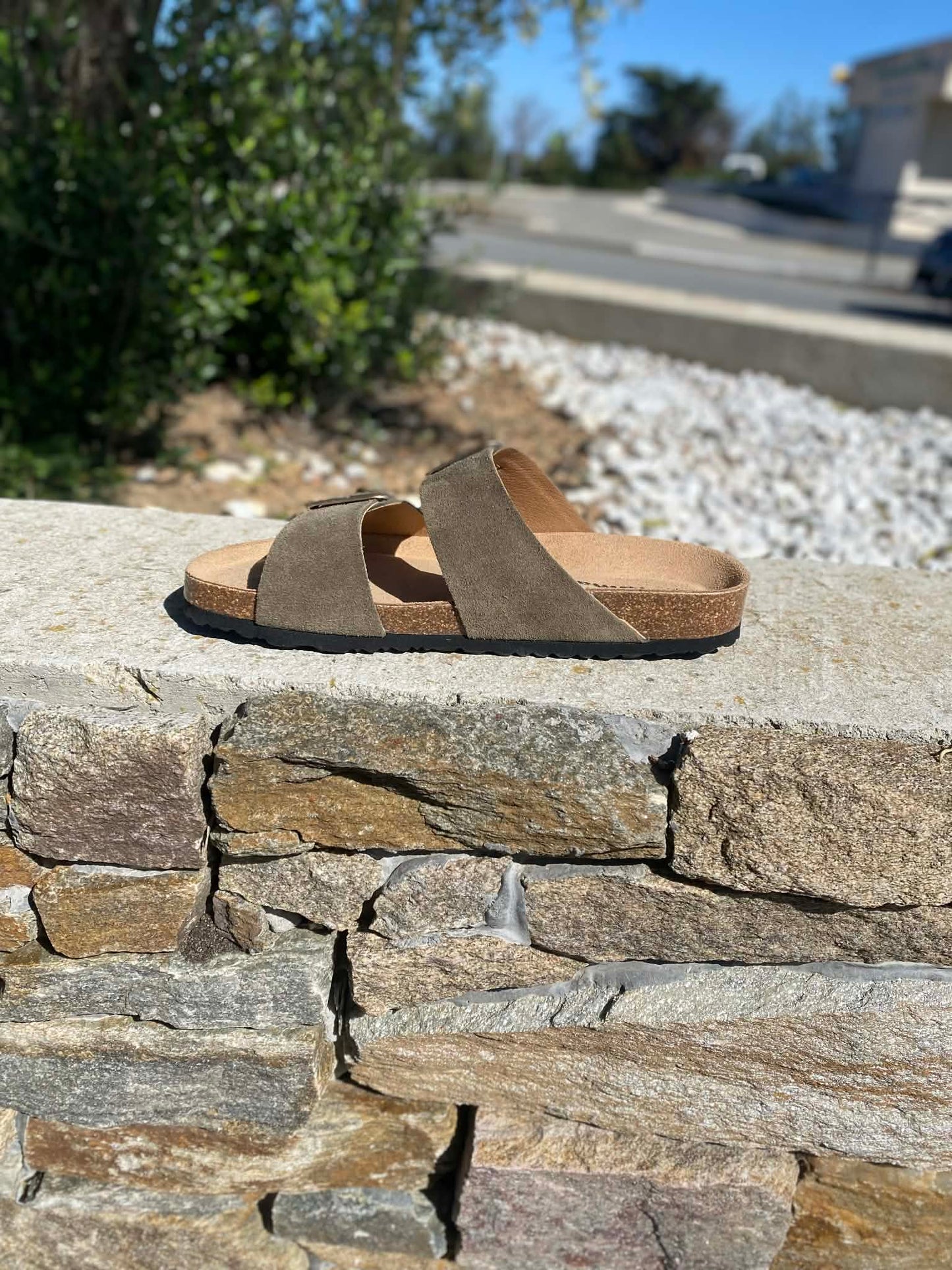MULE DEUX BRIDES DAIM 27543 By TAMARIS