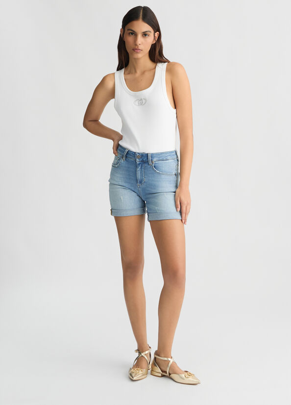 SHORT EN JEAN UA5076 By LIU JO