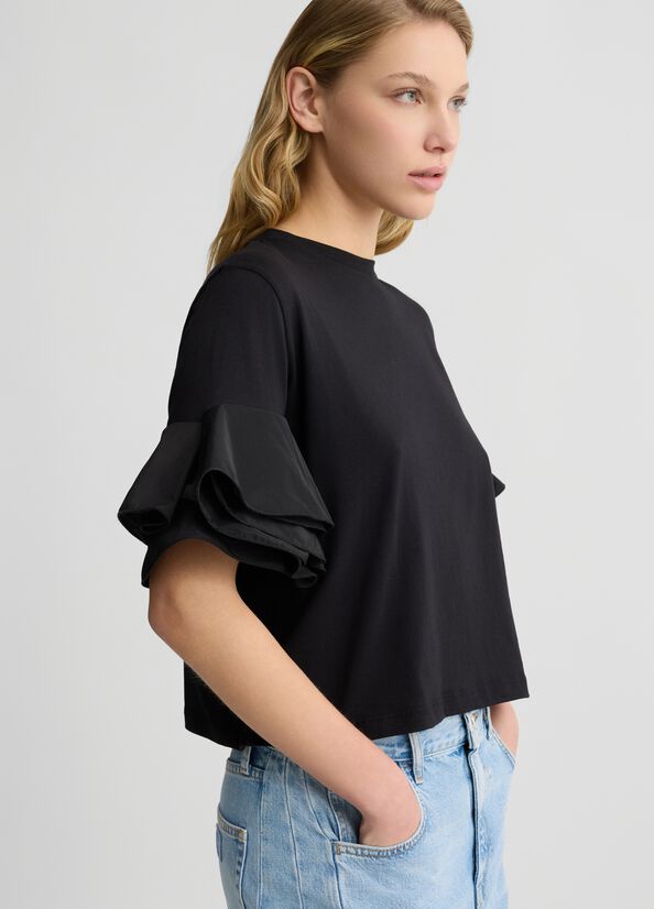 T SHIRT MANCHE FROUFROU CA5006 By LIU JO