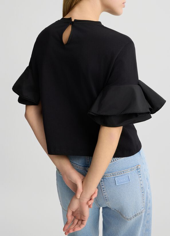 T SHIRT MANCHE FROUFROU CA5006 By LIU JO