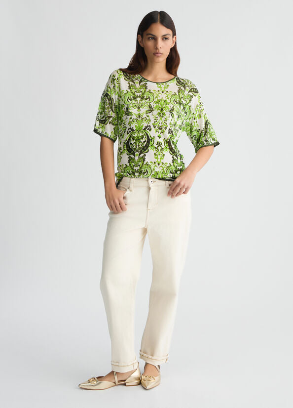TSHIRT COL ROND FIN WA5475 By LIU JO