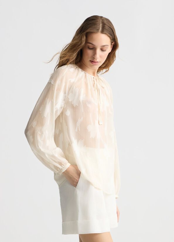 BLOUSE TRANSPARENTE WA5322 By LIU JO