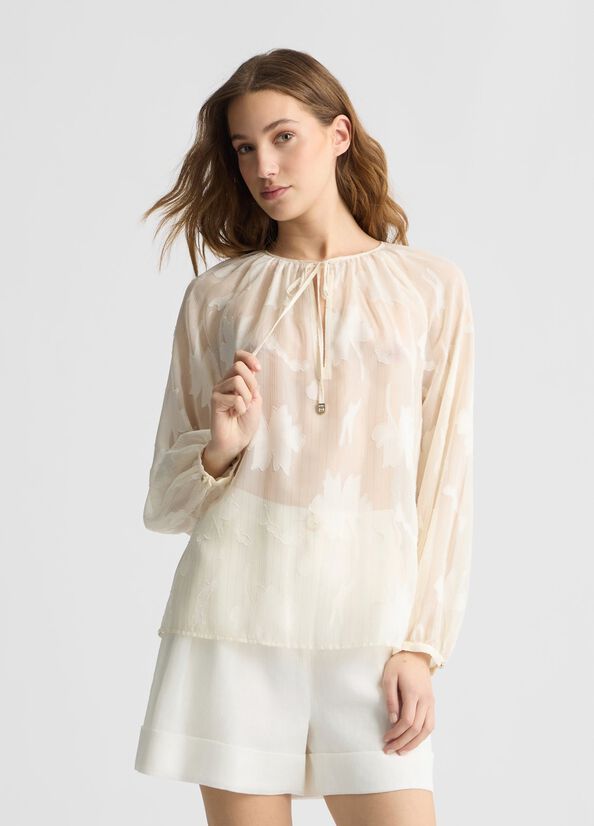 BLOUSE TRANSPARENTE WA5322 By LIU JO