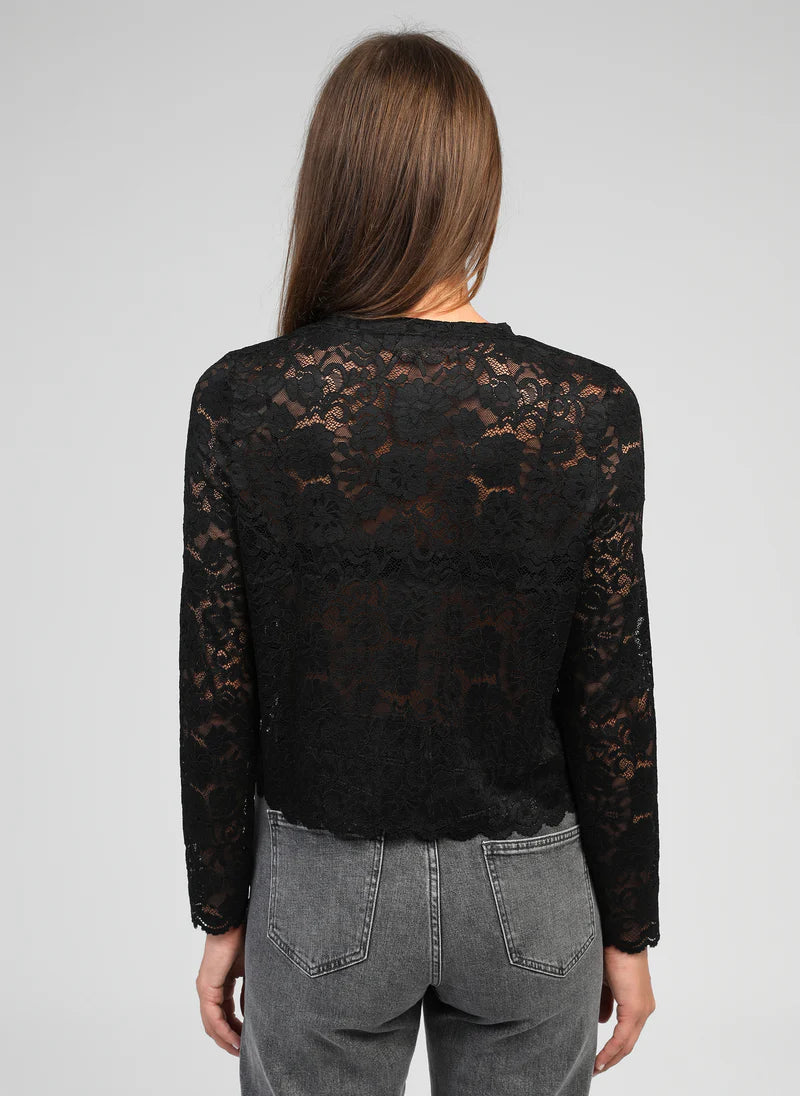 GILET FIN DENTELLE AMONA By ANGE