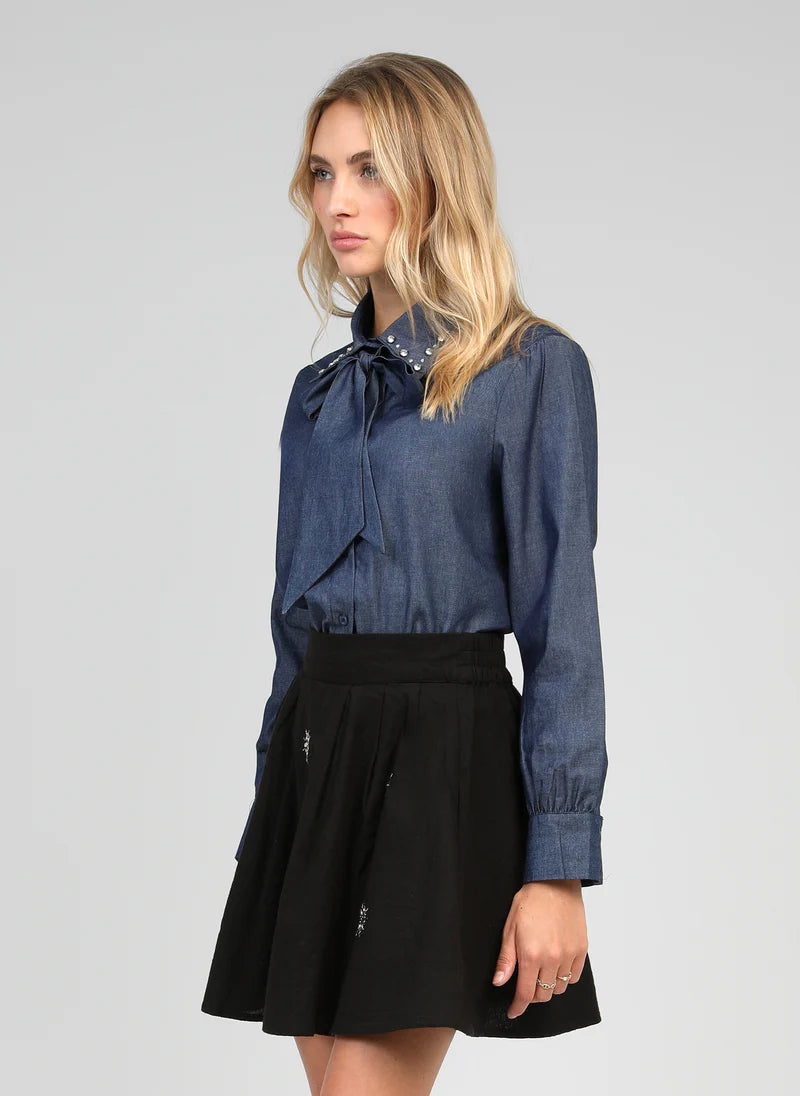 CHEMISE COL STRASS ANOUA By ANGE