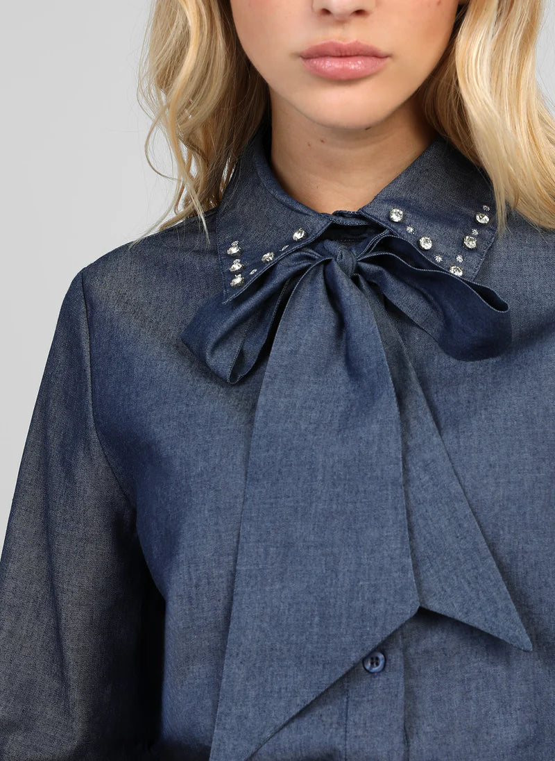 CHEMISE COL STRASS ANOUA By ANGE
