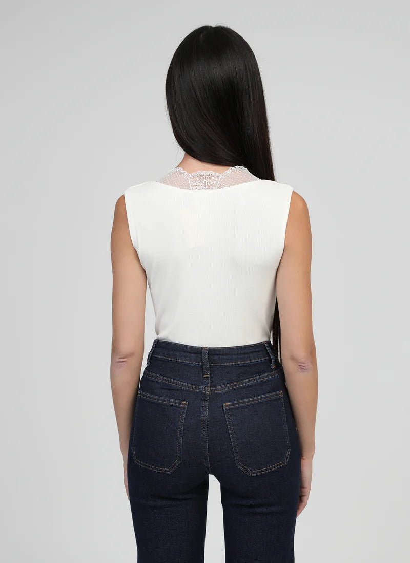 TOP DENTELLE COU ASTURIE By ANGE
