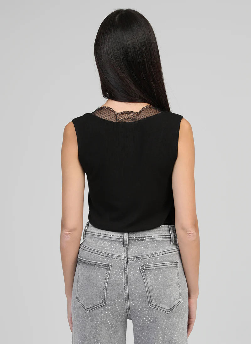 TOP DENTELLE COU ASTURIE By ANGE