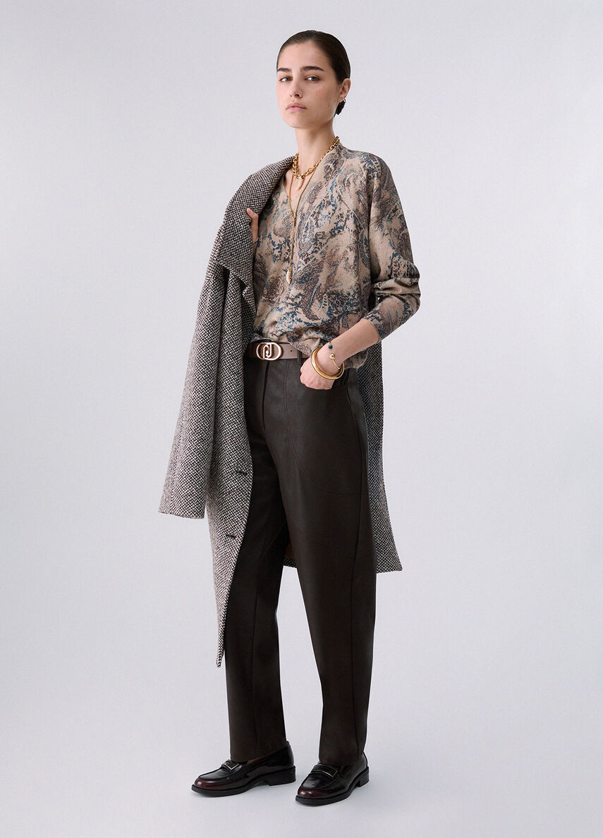 PULL OVERSIZE FINE MAILLE WF6311 By LIU JO