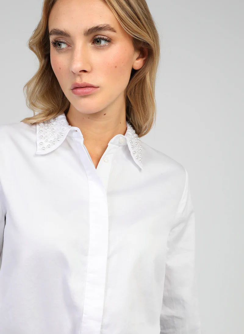 CHEMISE COL PERLE SIPERLA By ANGE