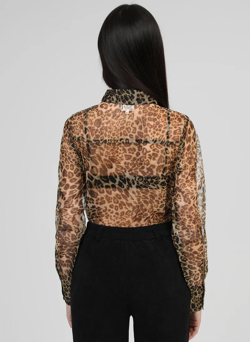 BLOUSE IMPRIME COL STRASS SOUMALIN By ANGE