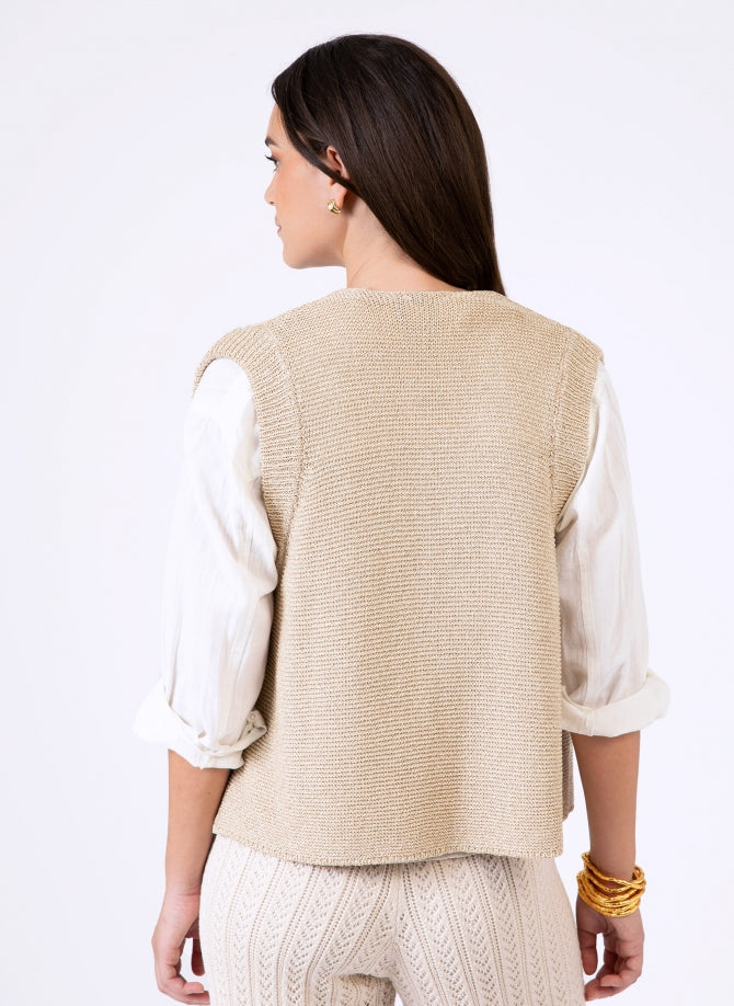 GILET S/MANCHE LEGAYA By ANGE