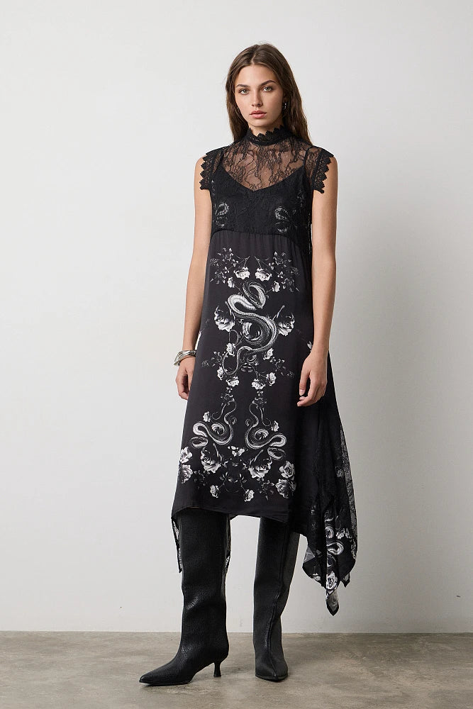 ROBE LONGUE DENTELLE SATIN 211017 By BSB