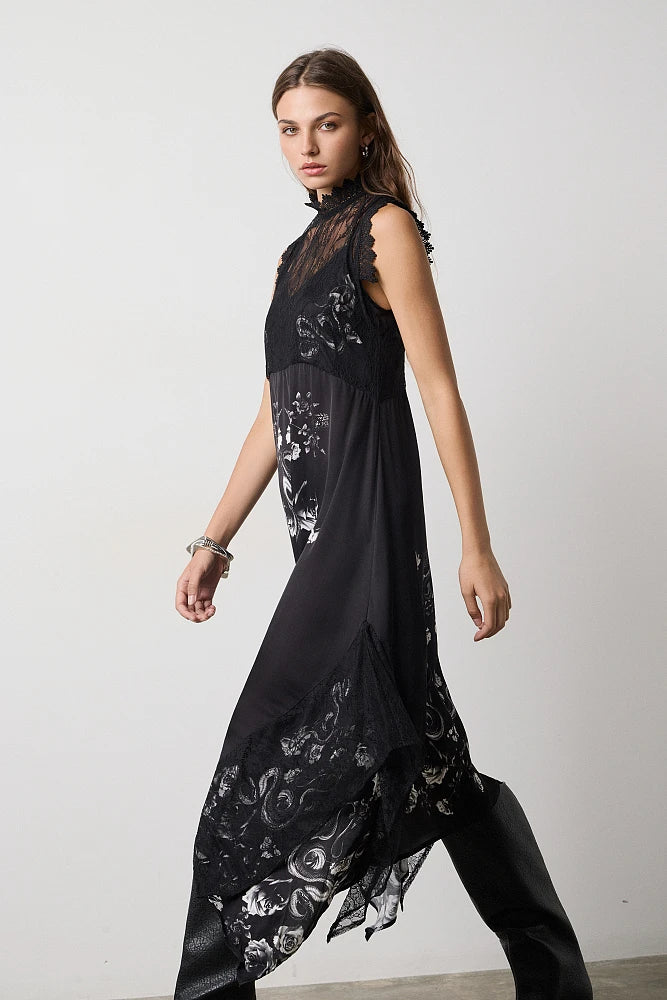 ROBE LONGUE DENTELLE SATIN 211017 By BSB
