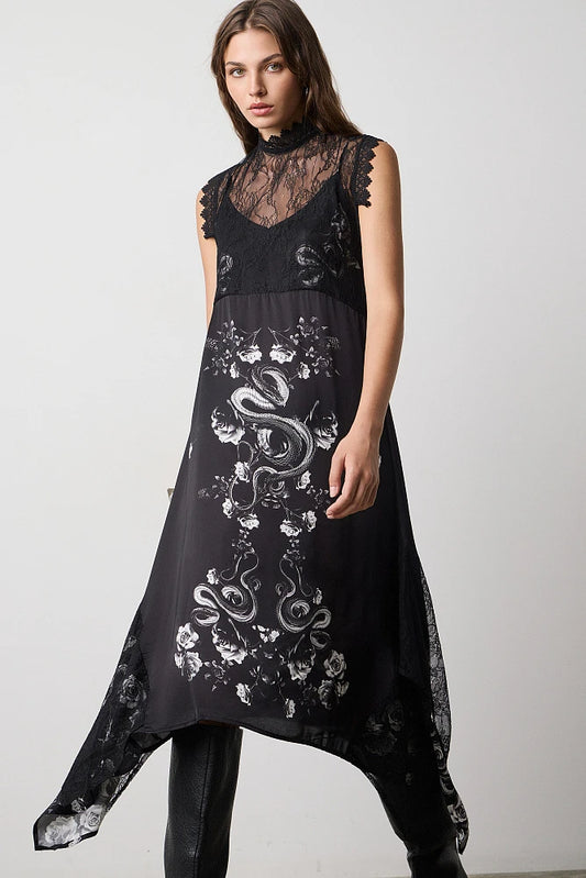 ROBE LONGUE DENTELLE SATIN 211017 By BSB