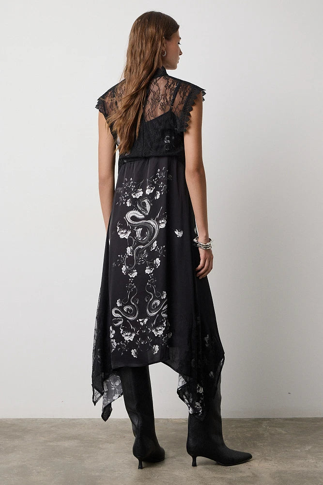 ROBE LONGUE DENTELLE SATIN 211017 By BSB
