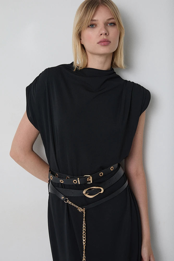 ROBE LONGUE CEINTURE 211029 By BSB