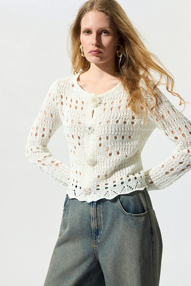 PULL MAILLE AJOURE 215006P By BSB