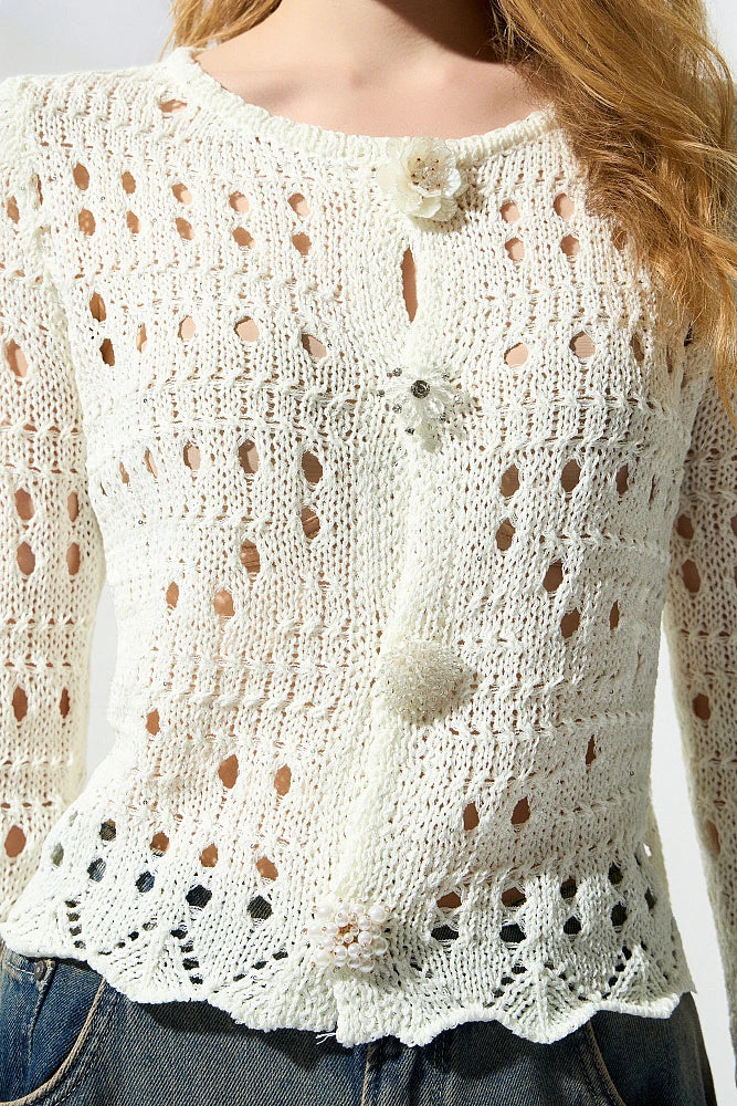 PULL MAILLE AJOURE 215006P By BSB