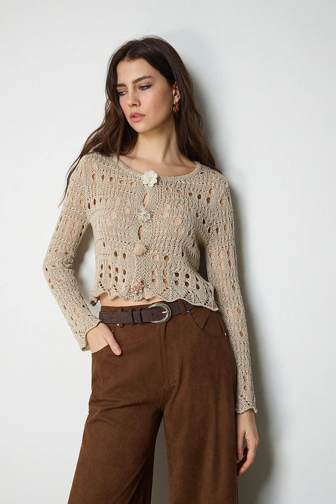 PULL MAILLE AJOURE 215006P By BSB