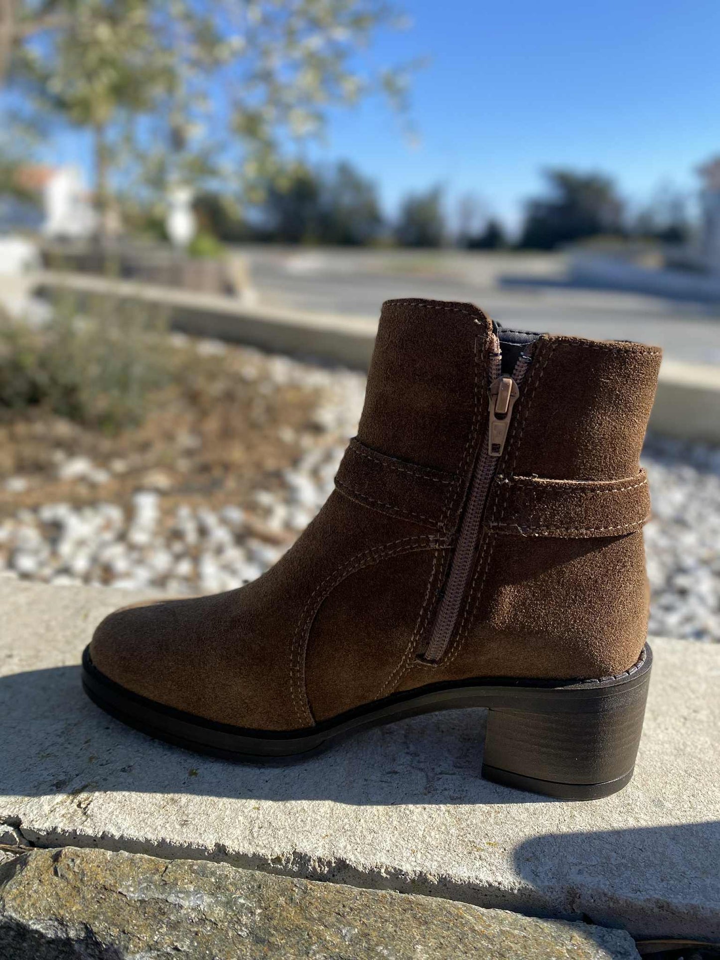 BOTTINE CEINTURE DAIM 25304H By TAMARIS