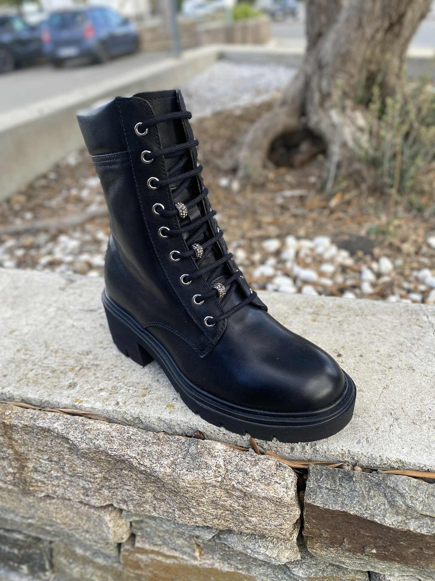 BOTTINES LACET BIJOUX I514810D By NERO GIARDINI