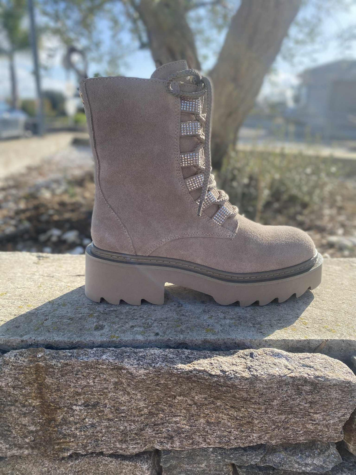 BOTTINE LACET STRASS SF2536S By TOSCABLU