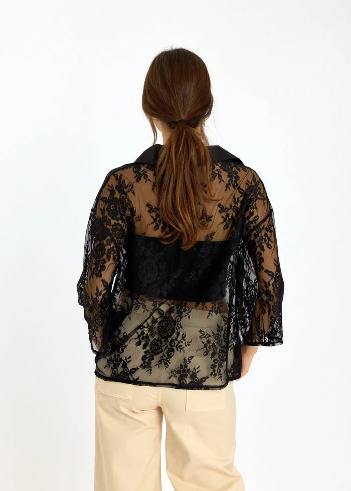 BLOUSE DENTELLE COL V FLAVIE By LAUREN VIDAL