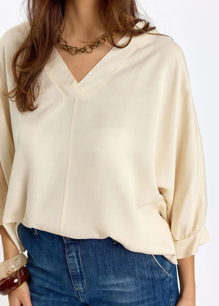 BLOUSE COL V LONGUE FERDI By LAUREN VIDAL