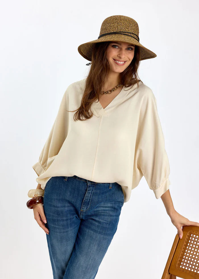 BLOUSE COL V LONGUE FERDI By LAUREN VIDAL