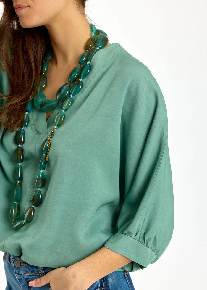 BLOUSE COL V LONGUE FERDI By LAUREN VIDAL