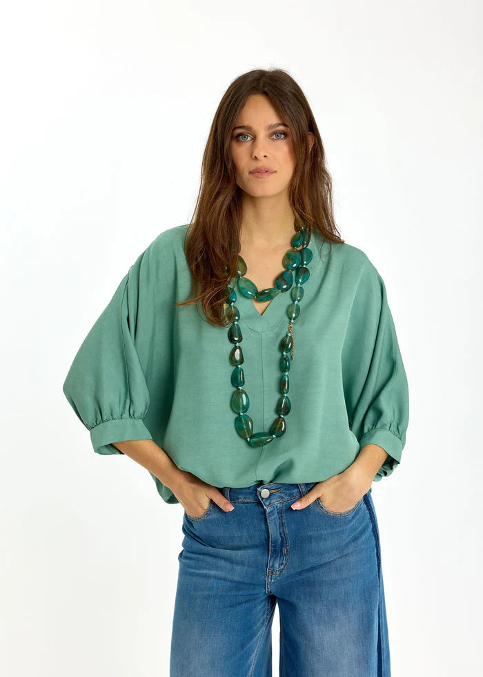 BLOUSE COL V LONGUE FERDI By LAUREN VIDAL
