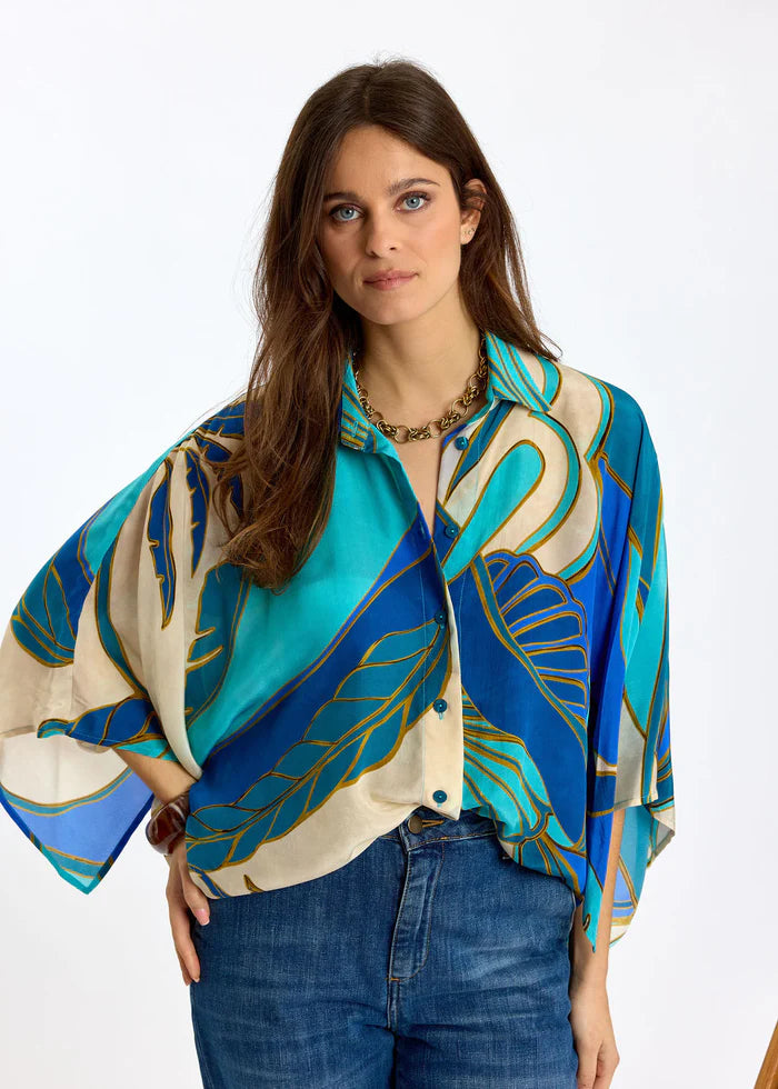 BLOUSE MOTIF TURKIS By LAUREN VIDAL