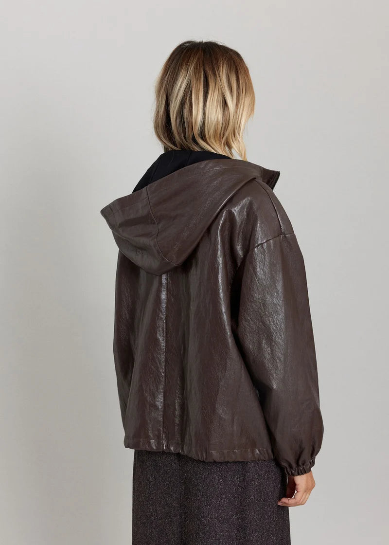 BLOUSON SIMILI CAPUCHE NOAM By LAUREN VIDAL