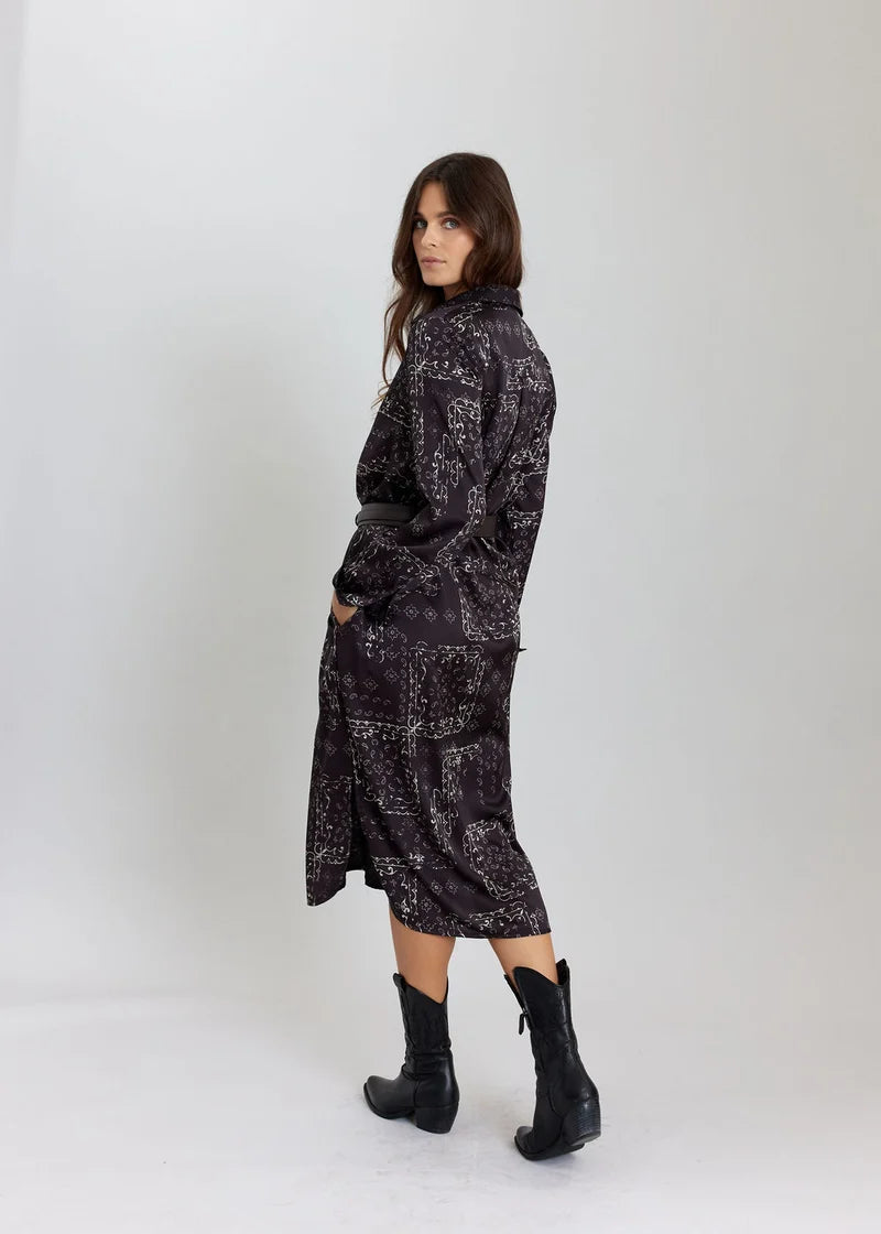ROBE COL CHEMISE MOTIF CHARLIZE By LAUREN VIDAL