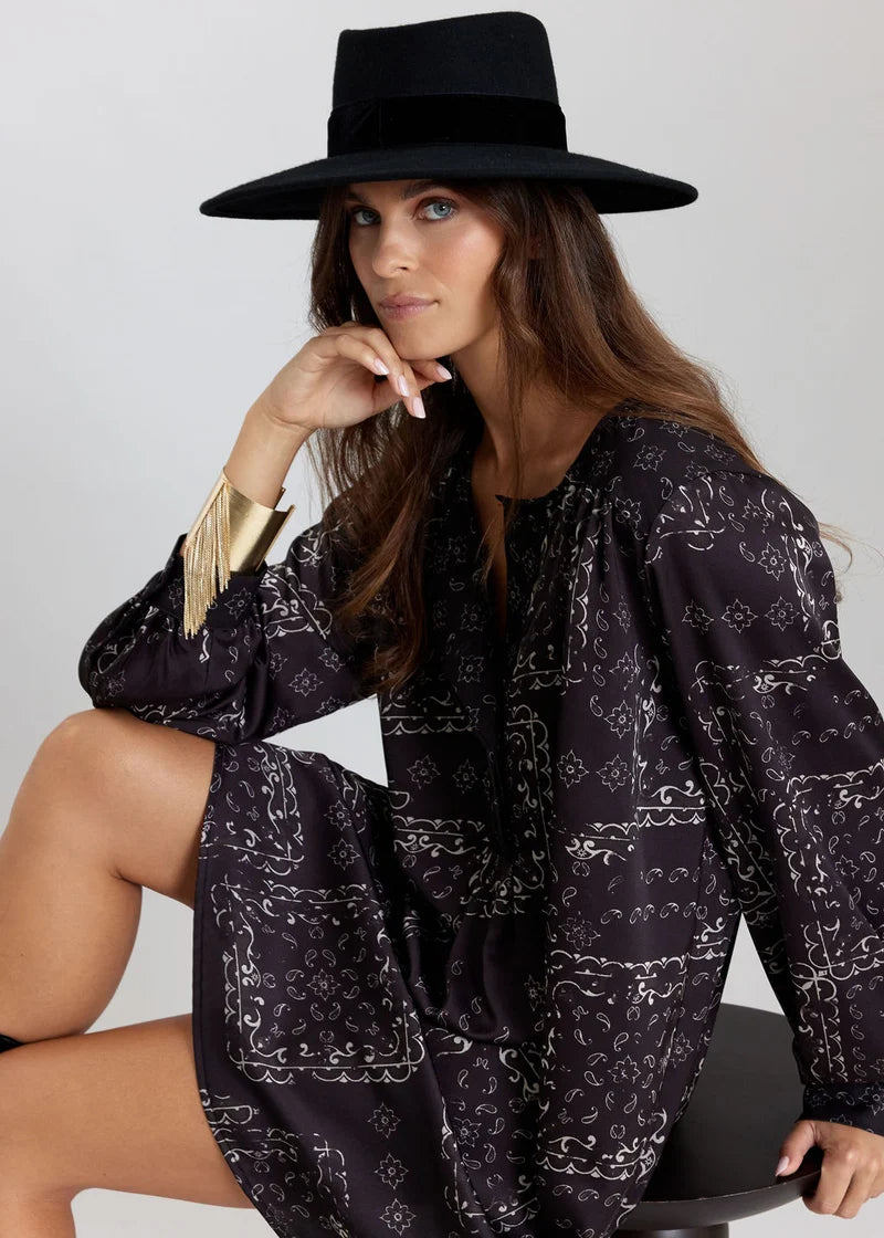 ROBE COL MAO IMPRIME CRISTEL By LAUREN VIDAL