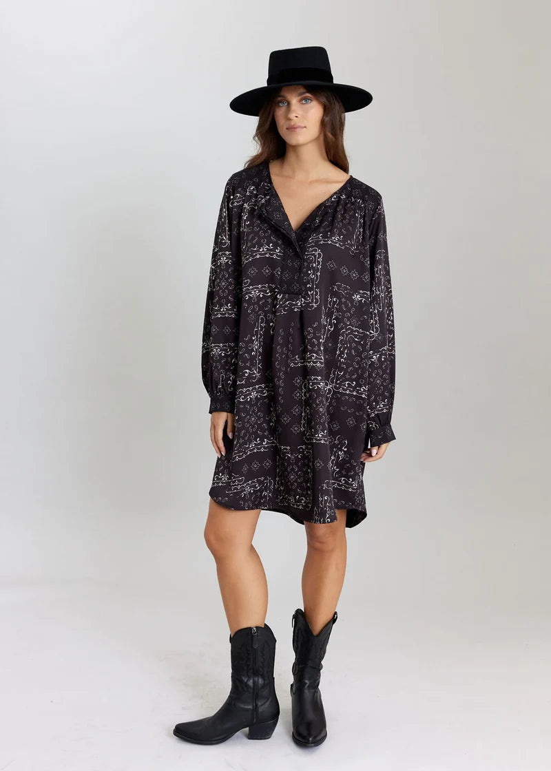 ROBE COL MAO IMPRIME CRISTEL By LAUREN VIDAL