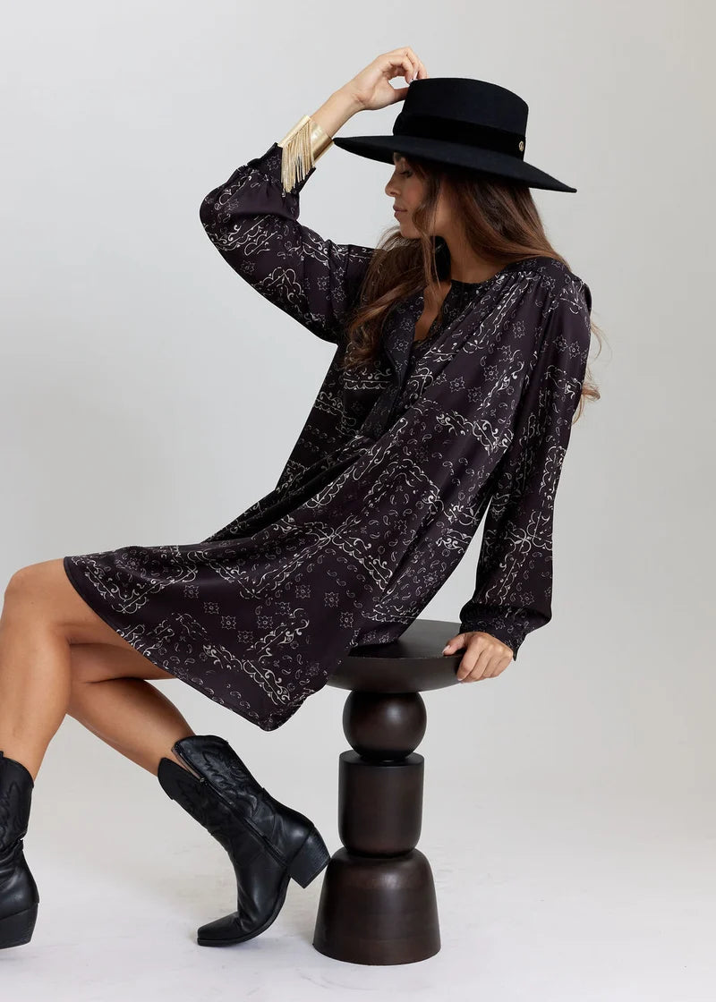 ROBE COL MAO IMPRIME CRISTEL By LAUREN VIDAL