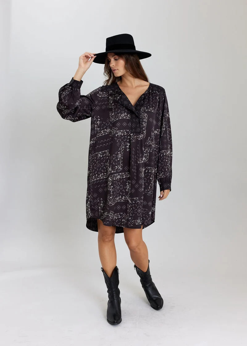 ROBE COL MAO IMPRIME CRISTEL By LAUREN VIDAL