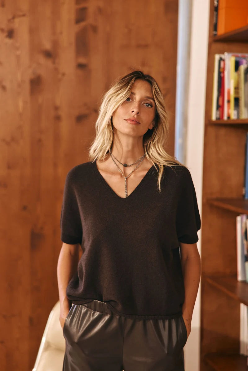 PULL COL V SANS MANCHE POK By LAUREN VIDAL