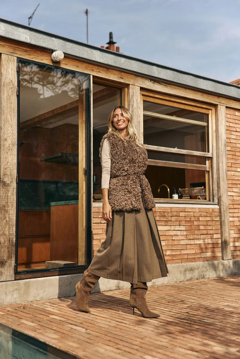 GILET BOUCLE SANS MANCHE SWAN By LAUREN VIDAL