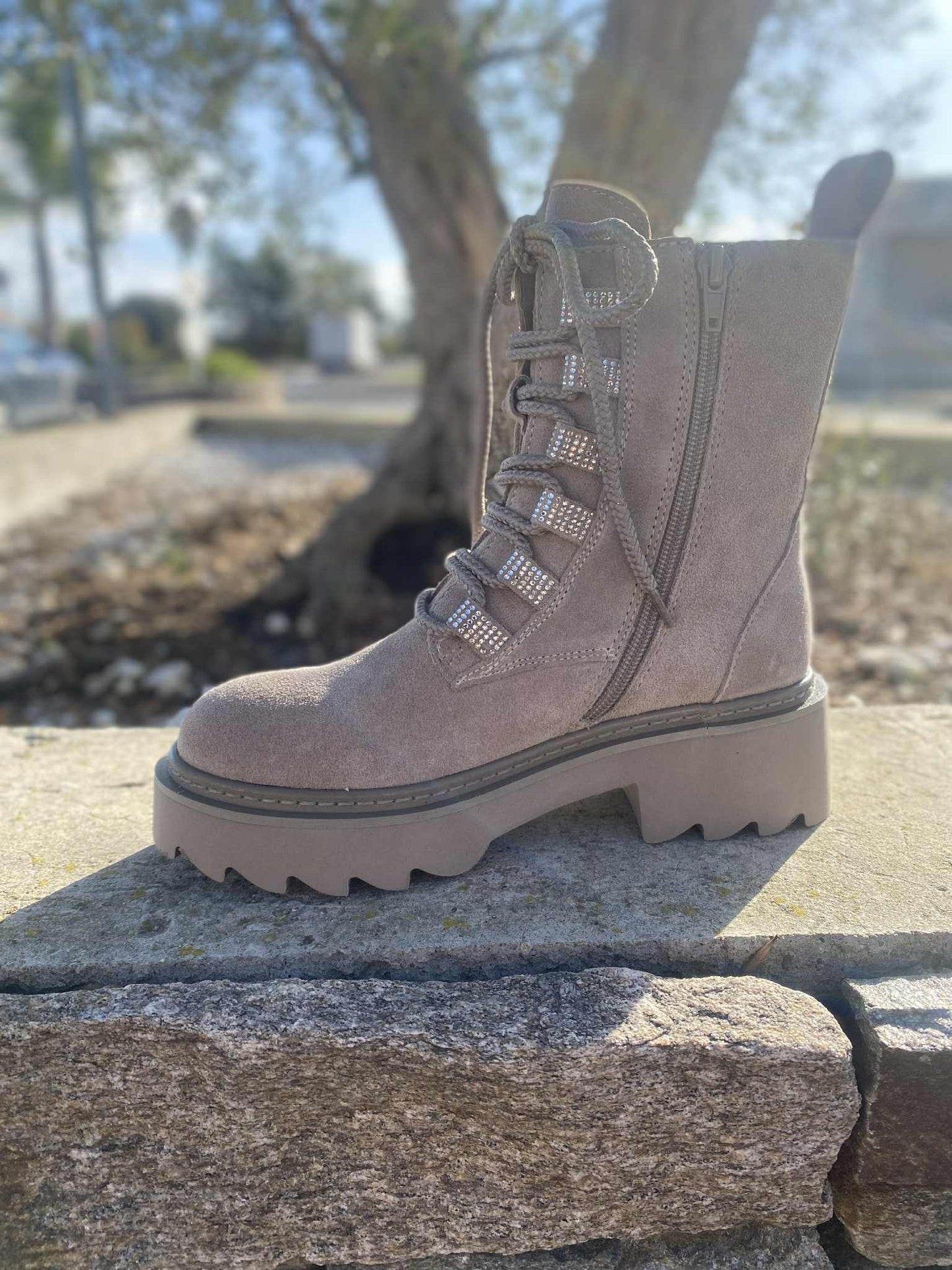 BOTTINE LACET STRASS SF2536S By TOSCABLU