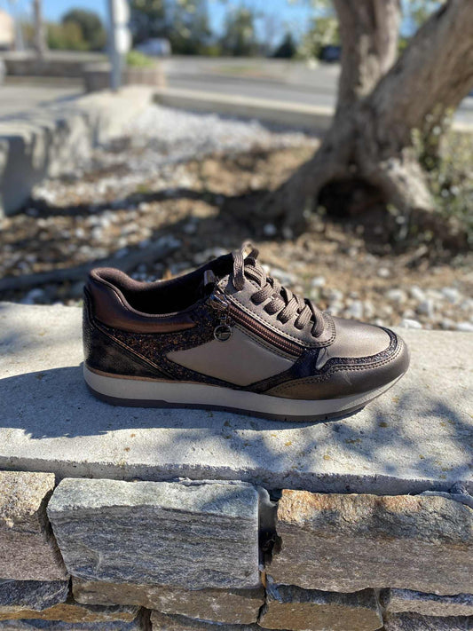 TENNIS ZIP BANDE OR 23603 By TAMARIS