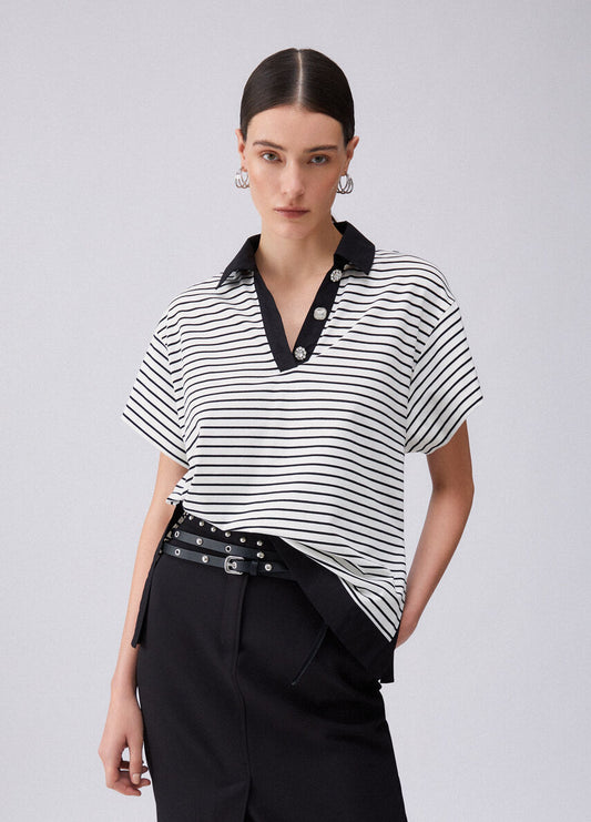 T SHIRT MARINIERE WA6495 By LIU JO