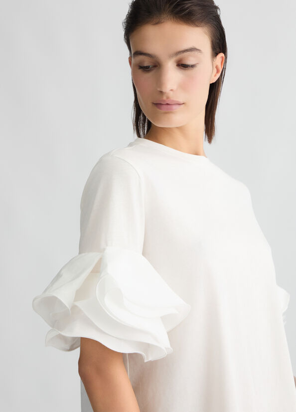T SHIRT MANCHE FROUFROU CA5006 By LIU JO